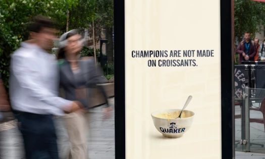 Quaker's OOH ad for the Olympics
