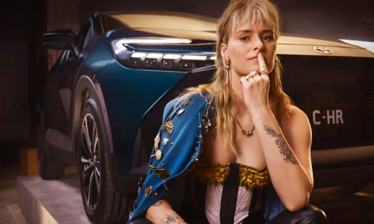 Millie Savage and a Toyota C-HR