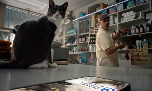 Cash the cat in Chewy spot