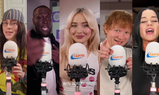 Billie Eilish, Stormzy, Sabrina Carpenter, Ed Sheeran, and Katy Perry