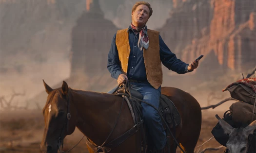 Will Ferrell as a cowboy in PayPal ad