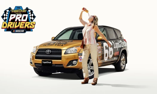 Liquid Death's NASCAR Campaign