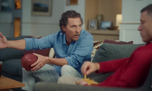 Matthew McConaughey and Christian McCaffrey in Uber Eats ad