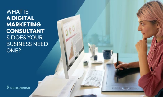 A digital marketing consultant working with a client