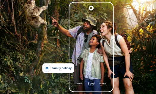 A family on vacation