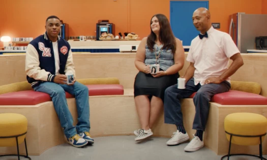 Vince Staples with Teachers in 'Unbreak My Break Room' by Coffee mate