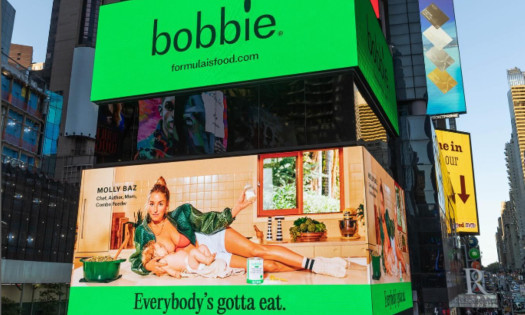 Molly Baz Billboard made with PEDEN+MUNK for Bobbie baby formula