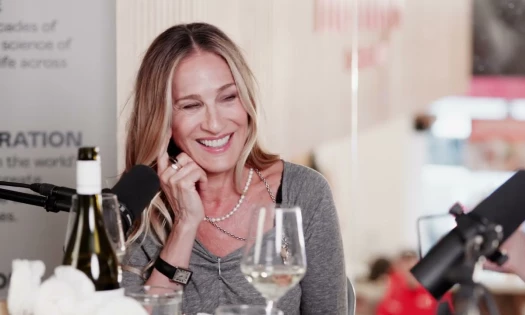 Sarah Jessica Parker enjoys cheese and wine
