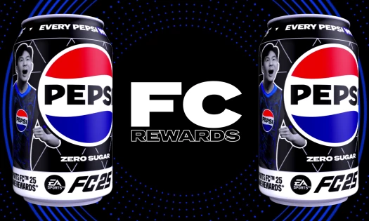 Pepsi Max cans and EA Sports FC graphic