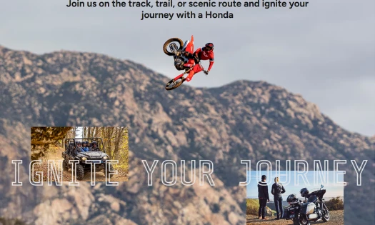 The Honda Powersports website