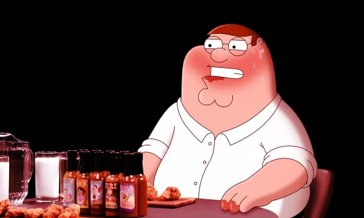 Peter Griffin on Hot Ones
