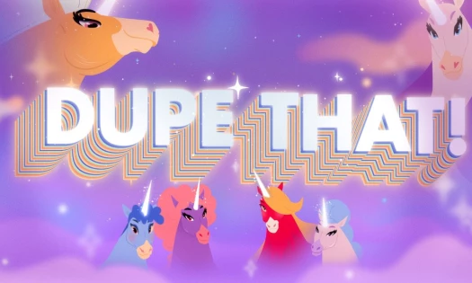 The 'Dupe That!' campaign poster for e.l.f. Cosmetics