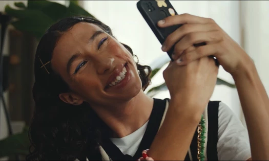 Teenager Taking a Selfie