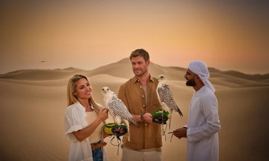 Chris Hemsworth and Elsa Pataky in Abu Dhabi