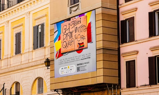 A billboard by Dentsu & Friends