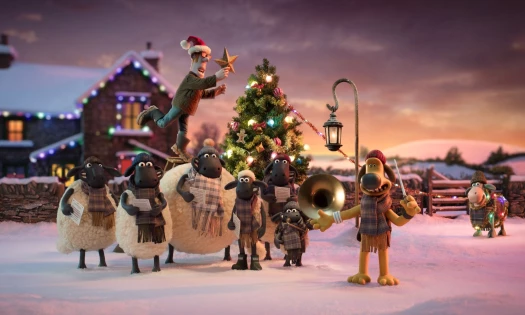Shaun the Sheep and friends in Barbour's Christmas campaign