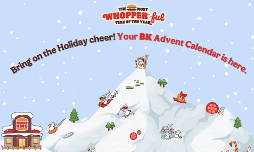 BK Advent Calendar graphic with a snow mountain