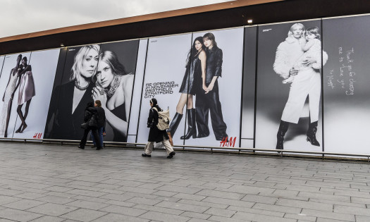 H&M Ads at Westfield Stratford Bridge