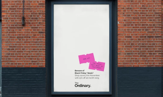 The Ordinary OOH ad