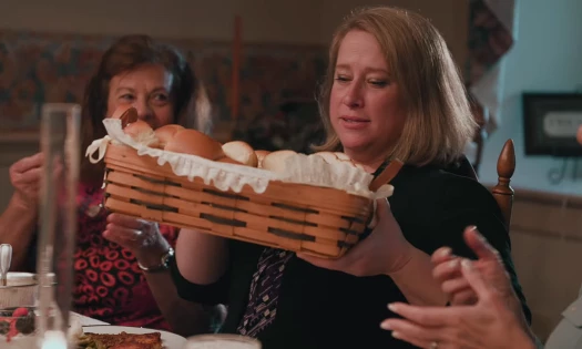 The Martin family breaks bread