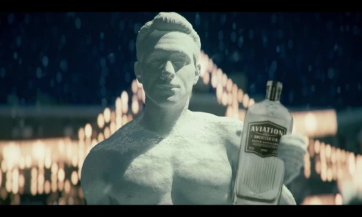 Ryan Reynolds as a snowman