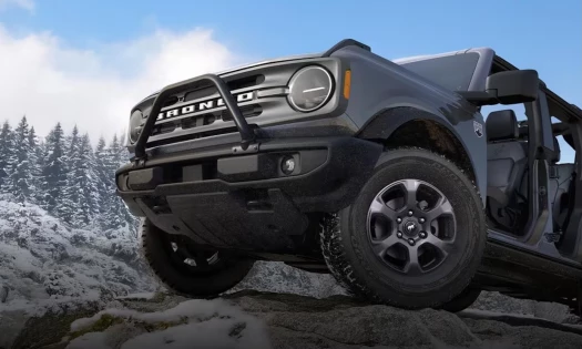 A Ford Bronco without doors
