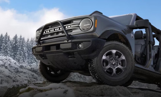 A Ford Bronco without doors