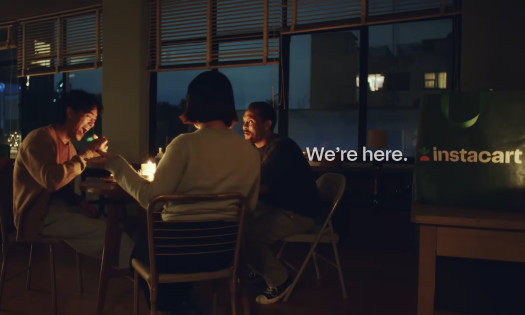 Family enjoying a meal together