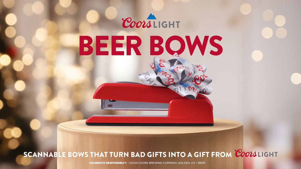 Coors Light & Rethink Release 'Beer Bows' to Add Some Chill to Holiday Gift-Giving