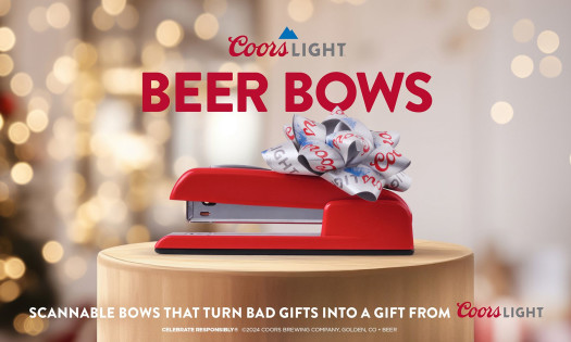Coors Bow on top of a stapler
