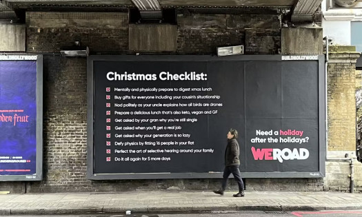 Holiday after the holidays billboard