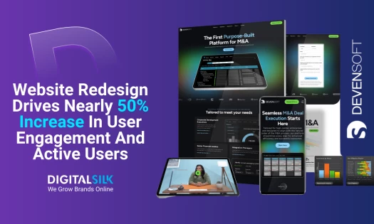 digital silk devensoft website redesign