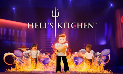 Roblox Hell's Kitchen poster starring Chef Gordon Ramsay