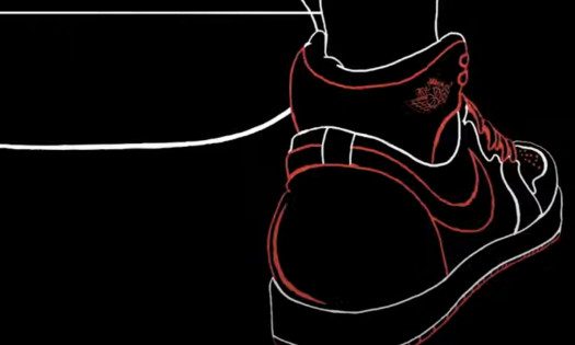 Illustration of the famous Air Jordan 1