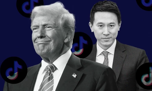 Donald J. Trump and Tiktok CEO Shou Zi Chew