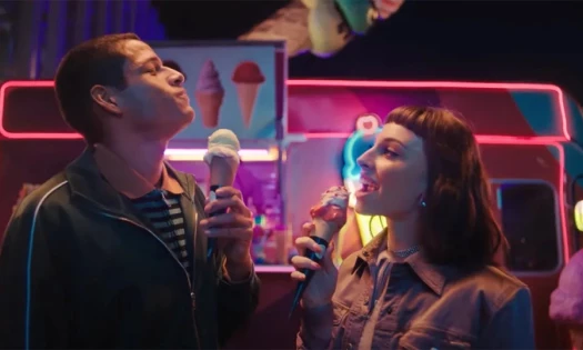 Couple on an ice cream date