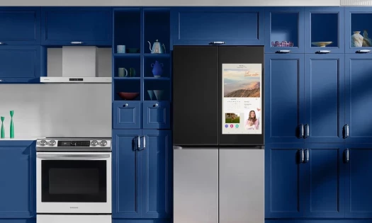 Samsung AI appliances in a kitchen setup