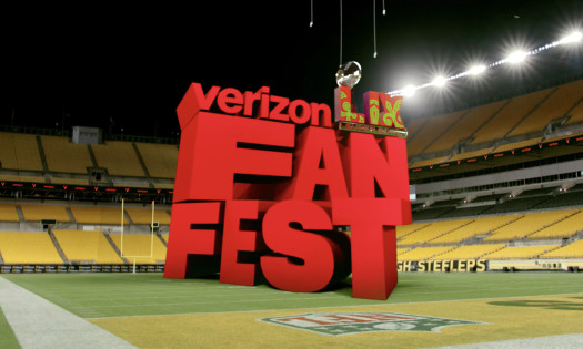 Screenshot of Verizon Fan Fest ad