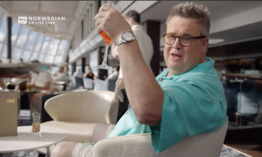 Eric Stonestreet onboard a Norwegian Cruise Line