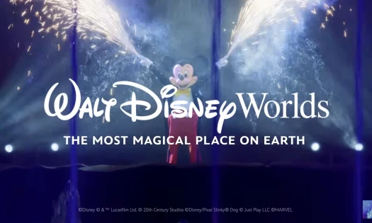 Disney's "The Most Magical Place on Earth" graphic
