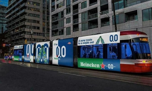 Heineken Route 0.0 branded streetcar