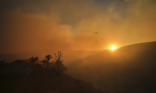 Kenneth Fire in West Hills Section of Los Angeles