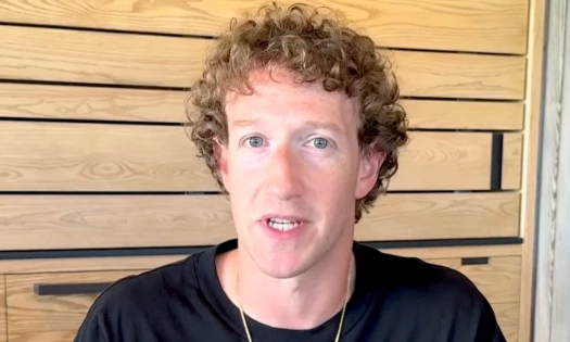 Mark Zuckerberg in a livestream