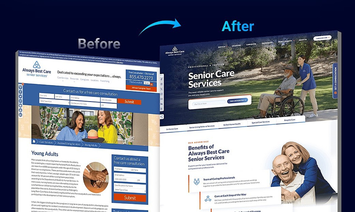 Digital Silk Boosts ABC Senior Services' User Sessions by 118.23%
