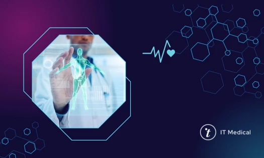 A doctor using tech