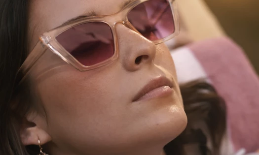 Woman getting a tan