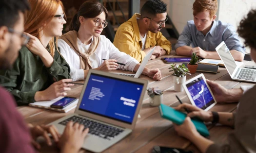 A meeting of advertising creatives