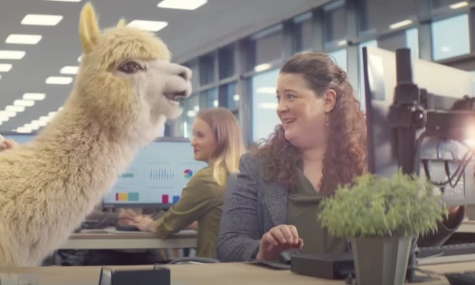 CGI-generated llama