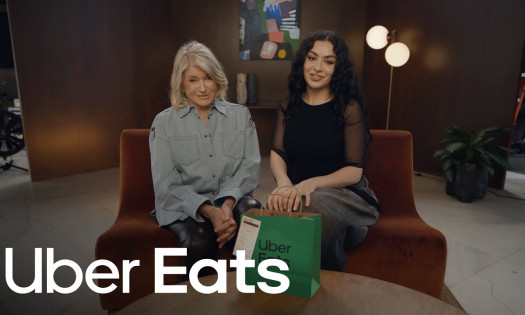 Martha Stewart and Charli xcx for Uber Eats