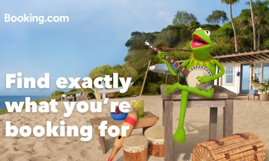 Kermit the Frog for Booking.com